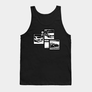 TOYOTA CELICA XX 2800GT A60 Black 'N White Archive (Black Version) Tank Top